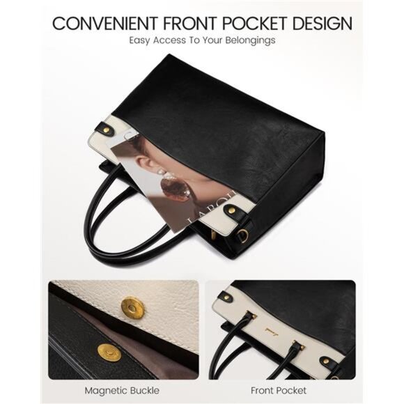 NEW Laptop Tote Bag Black x White - Picture 3 of 5